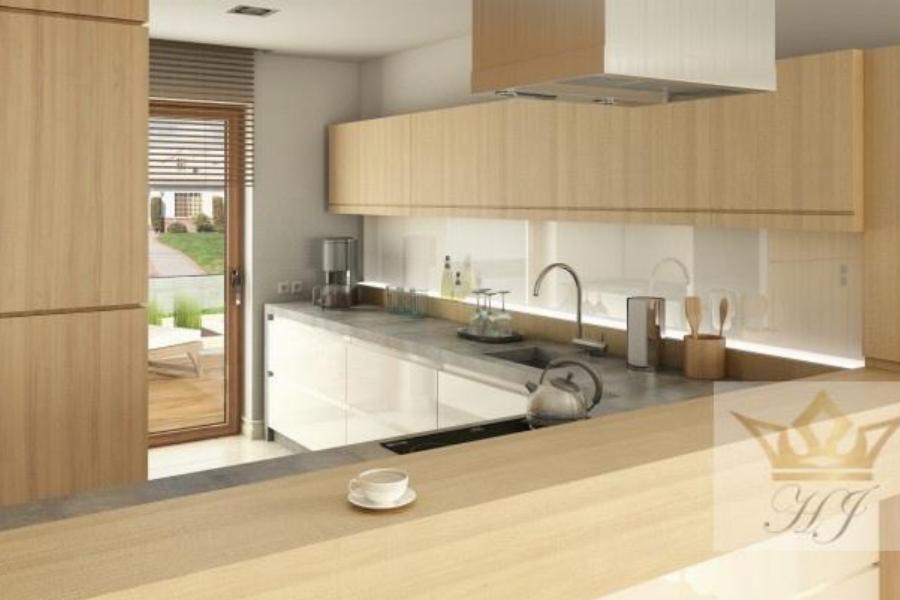Haus Orlando - Küchenbereich mit Terrassenzugang_Visualisierung