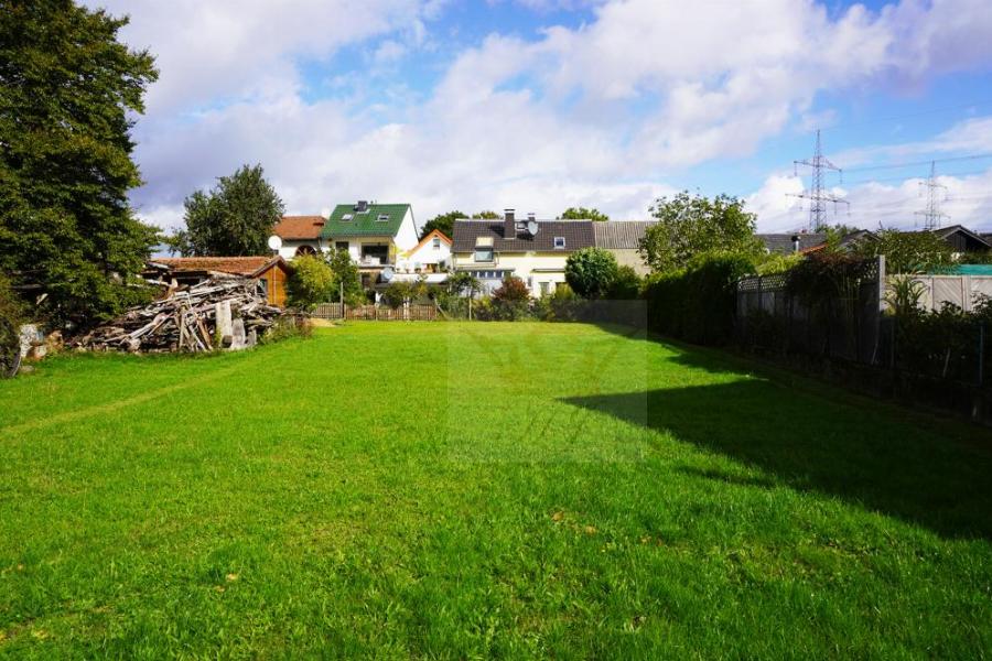 Blick von der hinteren Grundstücksgrenze
