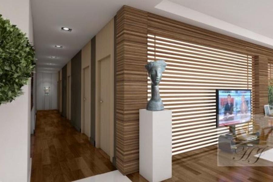 Haus Miami - Wohnbereich mit langläufiger Diele im EG_Visualisierung