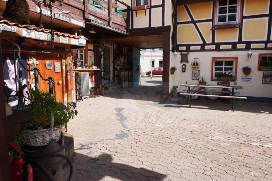Blick aus dem Hinterhaus vom Dreikanthof