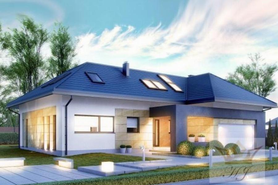 Haus Florida - Vordere Hausansicht_Visualisierung